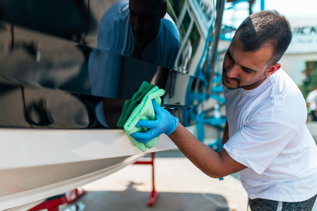 Boat Cleaner and Boat Wax - All In One