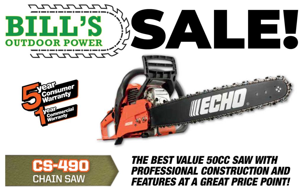 Echo cs deals 490 chainsaw price