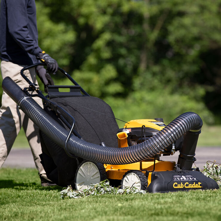 Lawn vacuums store