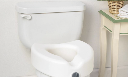 toilet seat with raised seat
