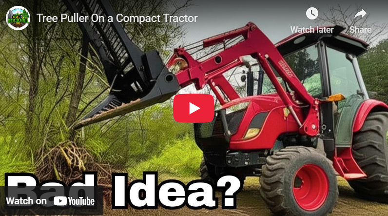 Tree Puller On a Compact Tractor Tractor Ranch Company Phoenix, AZ (602 ...