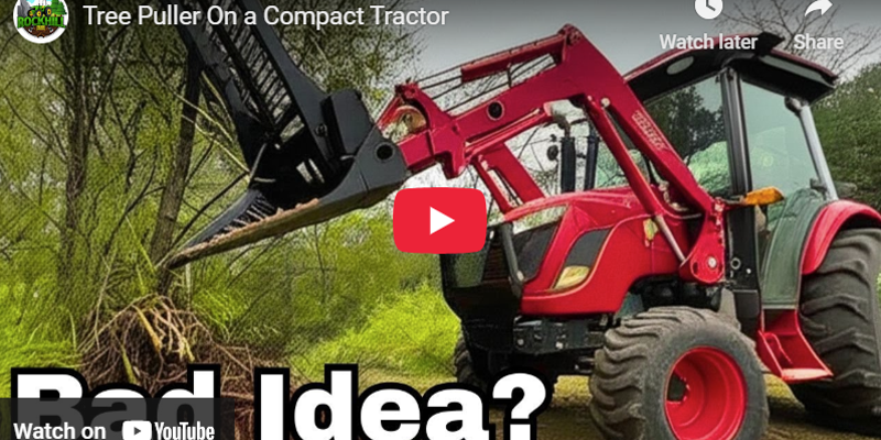 Tree Puller On a Compact Tractor Tractor Ranch Company Phoenix, AZ (602 ...