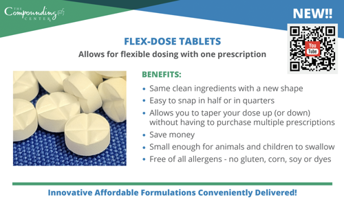 The Compounding Center Flex-Dose tablets with benefits