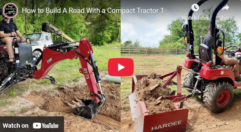 Building A Road With A Tractor Tractor Ranch Company Phoenix Az 602