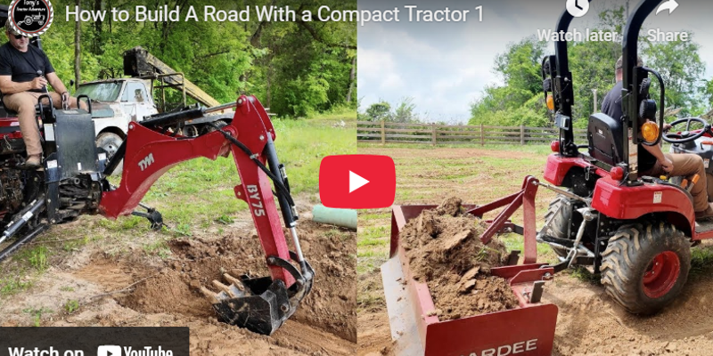 Building a Road With a Tractor Tractor Ranch Company Phoenix, AZ (602 ...