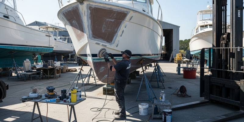 Fiberglass boat repair